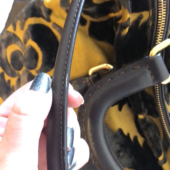 Prada Velluto leather and velvet jacquard purse - Picture 10 of 16